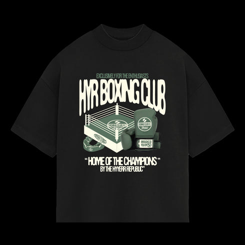 HYYERR BOXING CLUB TEE - BLACK